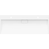Mexen Ava opbouw wastafel van composiet 2/O 120 x 46 cm, wit - 23011202