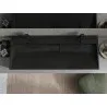 Mexen Ava lavabo de encastrar em conglomerado 2/O 120 x 46 cm, preto - 23011272