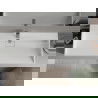 Mexen Ava wastafel op blad van conglomeraten 1/O 120 x 46 cm, wit - 23011201