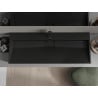 Mexen Ava Aufsatzwaschbecken aus Konglomerat 1/O 120 x 46 cm, schwarz - 23011271