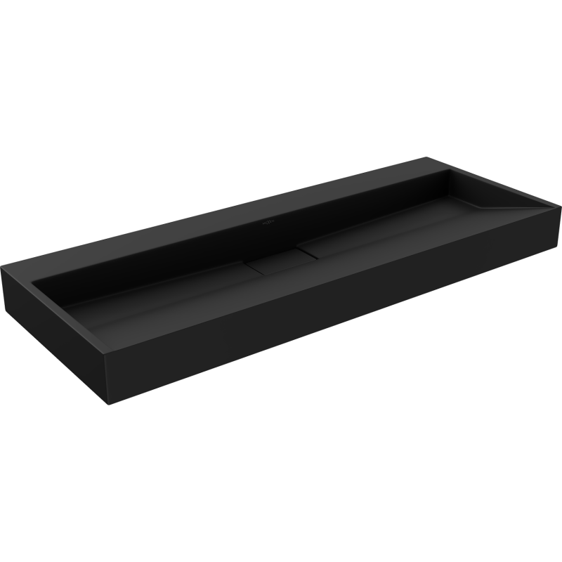 Mexen Ava Waschbecken aus Verbundwerkstoff B/O 120 x 46 cm, schwarz - 23011270