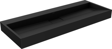 Mexen Ava Waschbecken aus Verbundwerkstoff B/O 120 x 46 cm, schwarz - 23011270