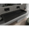 Mexen Ava vasque à poser en conglomérat B/O 120 x 46 cm, noire - 23011270