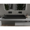 Mexen Ava vasque à poser en conglomérat B/O 120 x 46 cm, noire - 23011270
