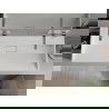 Mexen Ava umywalka nablatowa z konglomeratu B/O 120 x 46 cm, biała - 23011200