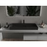 Mexen Ava konglomeraadist pealispind kraanikauss 1/O 100 x 46 cm, must - 23011071