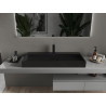 Mexen Ava opzetwastafel van composiet 1/O 100 x 46 cm, zwart - 23011071