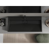 Mexen Ava lavabo à poser en composite 1/O 100 x 46 cm, noir - 23011071