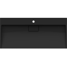 Mexen Ava lavabo da appoggio in conglomerato 1/O 100 x 46 cm, nero - 23011071