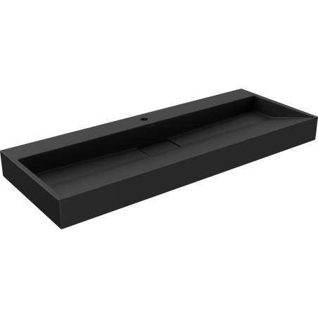 Mexen Ava opbouw wastafel van conglomeraten 1/O 120 x 46 cm, zwart - 23011271