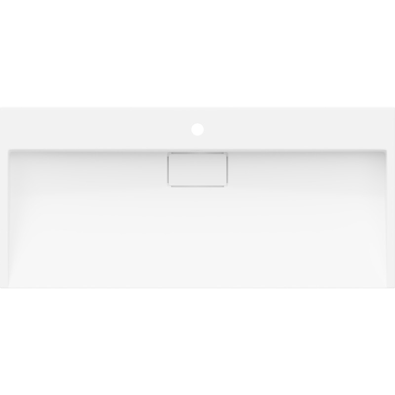 Mexen Ava countertop washbasin made of conglomerate 1/O 100 x 46 cm, white - 23011001