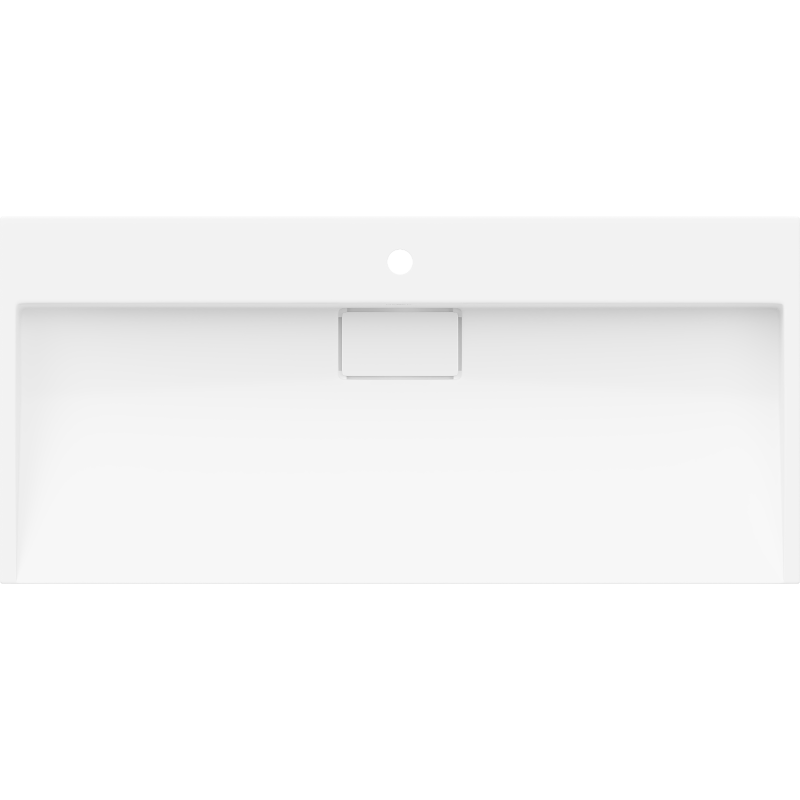 Mexen Ava lavabo da appoggio in conglomerato 1/O 100 x 46 cm, bianco - 23011001