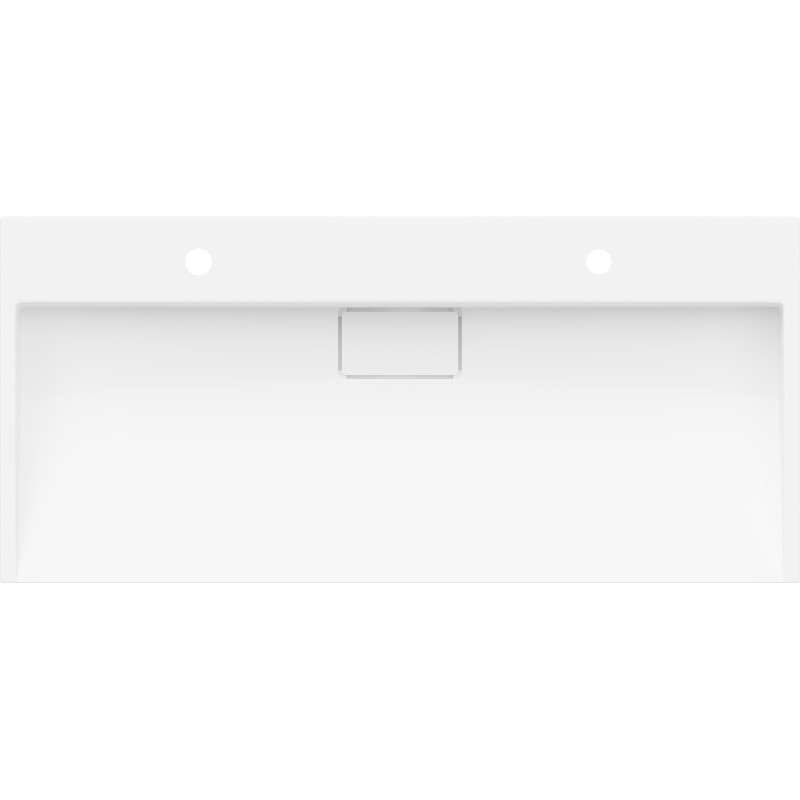 Mexen Ava bovenbouw wastafel van composiet 2/O 100 x 46 cm, wit - 23011002