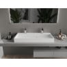 Mexen Ava lavabo à poser en conglomérat 2/O 100 x 46 cm, blanc - 23011002