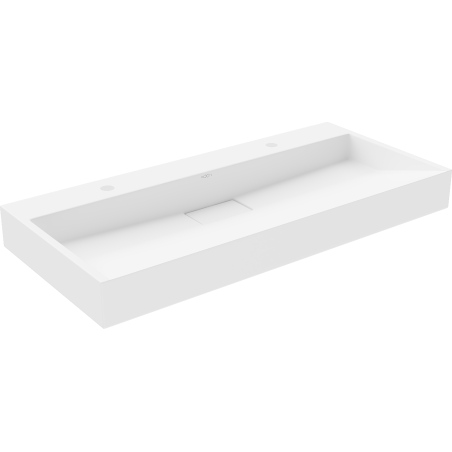 Mexen Ava bovenbouw wastafel van composiet 2/O 100 x 46 cm, wit - 23011002