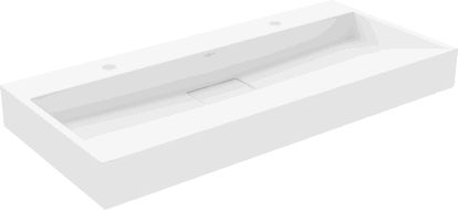 Mexen Ava lavabo à poser en conglomérat 2/O 100 x 46 cm, blanc - 23011002