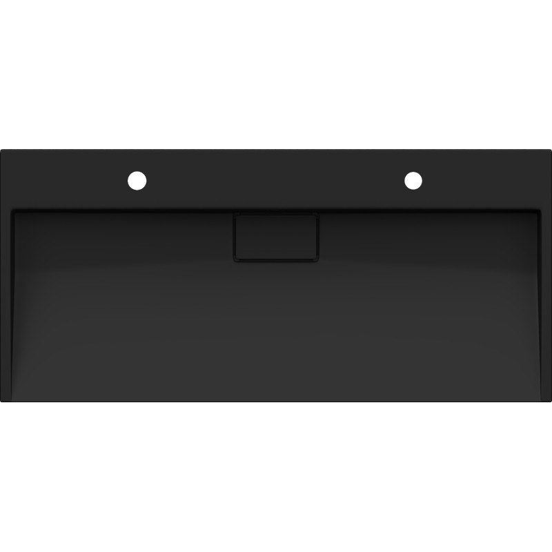 Mexen Ava lavabo sur comptoir en conglomérat 2/O 100 x 46 cm, noir - 23011072