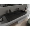 Mexen Ava countertop washbasin made of conglomerate 2/O 100 x 46 cm, black - 23011072