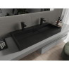 Mexen Ava uz viļņa stāvošs izlietne no konglomerāta 2/O 100 x 46 cm, melns - 23011072