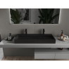 Mexen Ava lavabo sur plan en conglomérat 2/O 100 x 46 cm, noir - 23011072