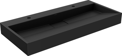 Mexen Ava Aufsatzwaschbecken aus Konglomerat 2/O 100 x 46 cm, schwarz - 23011072