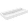 Mexen Ava lavabo sobre encimera de conglomerado 1/O 100 x 46 cm, blanco - 23011001