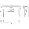 Mexen Ava Aufsatzwaschbecken aus Konglomerat 1/O 70 x 46 cm, weiß - 23017001