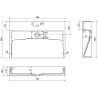 Mexen Ava opzetwastafel van composiet 1/O 70 x 46 cm, wit - 23017001