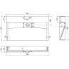 Mexen Ava Aufsatzwaschbecken aus Konglomerat 1/O 80 x 46 cm, weiß - 23018001