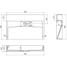 Mexen Ava Aufsatzwaschbecken aus Konglomerat B/O 70 x 46 cm, weiß - 23017000