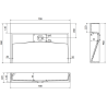 Mexen Ava opzetwastafel van composiet B/O 70 x 46 cm, wit - 23017000