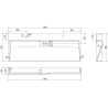 Mexen Ava Aufsatzwaschbecken aus Konglomerat 2/O 120 x 46 cm, schwarz - 23011272