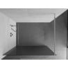 Mexen Kioto paroi de douche Walk-in 130 x 200 cm, rayures 8 mm, chrome - 800-130-101-01-09