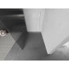 Mexen Kioto paroi de douche Walk-in 130 x 200 cm, rayures 8 mm, blanc - 800-130-101-20-09