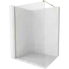 Mexen Kioto paroi de douche Walk-in 110 x 200 cm, stries 8 mm, or - 800-110-101-50-09