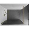 Mexen Kioto dušisein Walk-in 120 x 200 cm, triibuline 8 mm, kuldne - 800-120-101-50-09