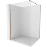 Mexen Kioto paroi de douche Walk-in 70 x 200 cm, rayures 8 mm, or rose - 800-070-101-60-09