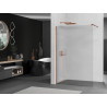 Mexen Kioto dušisein Walk-in 80 x 200 cm, triibuline 8 mm, roosa kuld - 800-080-101-60-09