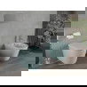 Mexen Rico rimloze wc-pot met langzaam sluitende dunne zitting, duroplast, lichtgroen mat - 30724048