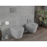 Mexen Rico Rimless WC-Schüssel mit softclose Slim-Sitz, Duroplast, hellgrau matt - 30724061