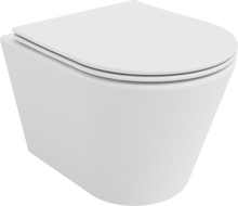 Mexen Rico Rimless WC bowl with soft-close slim seat, duroplast, matte white - 30724001