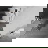 Mexen Kioto Duschwand 90 x 200 cm, Streifen 8 mm, schwarz - 800-090-101-70-09