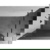 Mexen Kioto Duschwand 90 x 200 cm, Streifen 8 mm, schwarz - 800-090-101-70-09