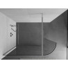 Mexen Kioto-R kaldus Walk-in dušisein 80 x 200 cm, läbipaistev 8 mm, kroom - 800-080-101-01-06