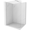 Mexen Kioto-R paroi de douche arrondie Walk-in 120 x 200 cm, transparent 8 mm, chrome - 800-120-101-01-06