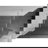Mexen Kioto-R abgerundete Walk-in Duschwand 160 x 200 cm, transparent 8 mm, weiß - 800-160-101-20-06