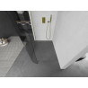 Mexen Kioto-R kaarjas dušisein Walk-in 110 x 200 cm, läbipaistev 8 mm, kuldne - 800-110-101-50-06