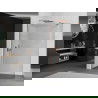 Mexen Kioto-R Rund-Duschwand Walk-in 100 x 200 cm, transparent 8 mm, Roségold - 800-100-101-60-06