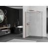 Mexen Kioto-R ümardatud dušisein Walk-in 110 x 200 cm, läbipaistev 8 mm, roosa kuld - 800-110-101-60-06