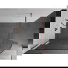 Mexen Kioto-R paroi de douche arrondie Walk-in 120 x 200 cm, transparent 8 mm, or rose - 800-120-101-60-06